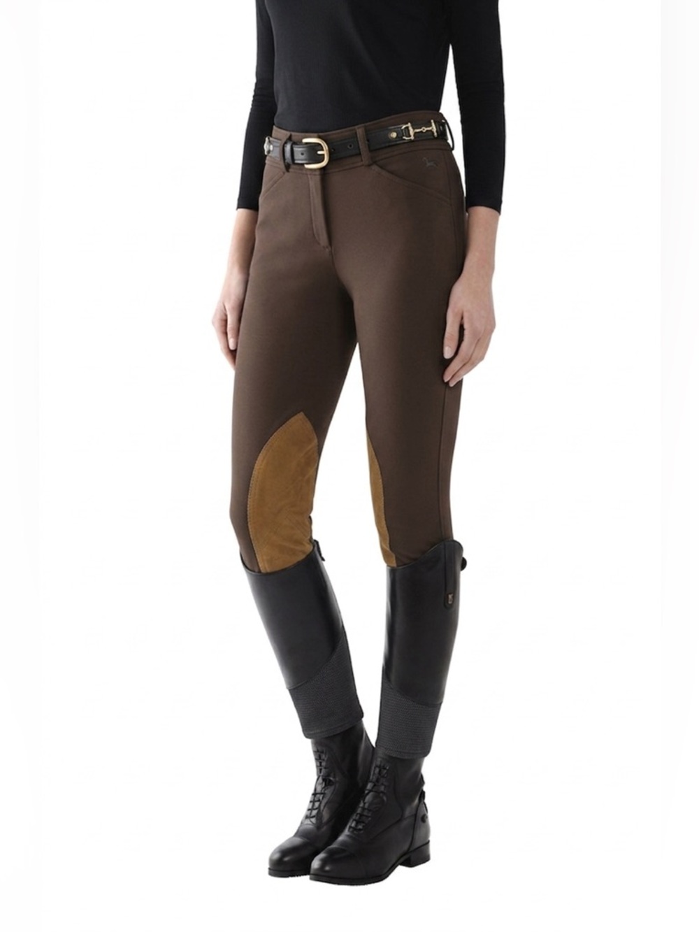 RJ Classics Anna Mid Rise Breeches in Graphite size 34R